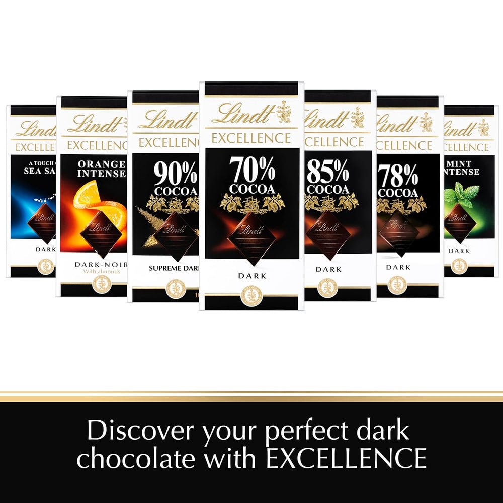 Chocolat Lindt | Barre EXCELLENCE 85% Cacao | 100g | Chocolat Extra Noir | Barre de chocolat végétalienne