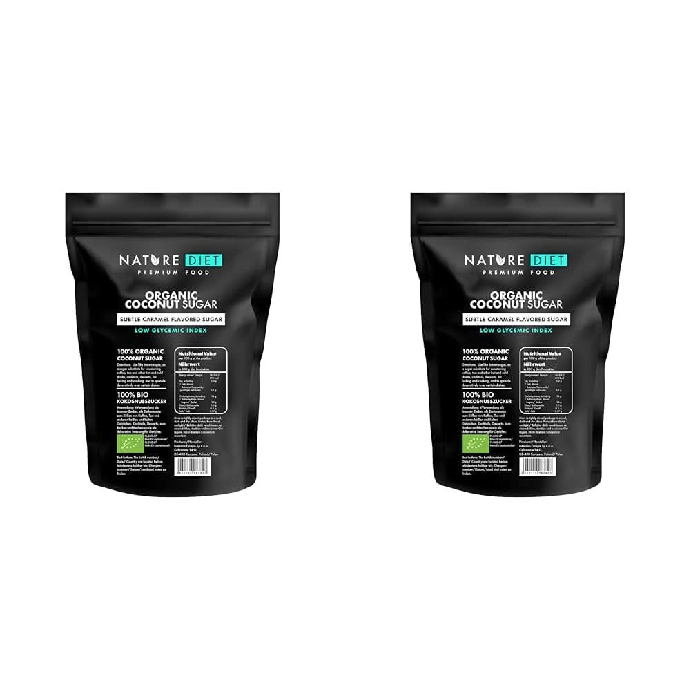 Sucre de coco bio, arôme caramel, 1,5 Kg Édulcorants Naty Shop