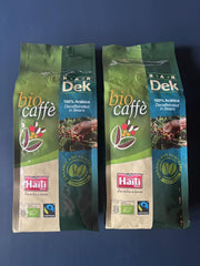 Caffè Haiti Roma café en grains décaféiné biologique, 100% Arabica, certifié Fairtrade, qualité biologique, paquet de 2 x 500g