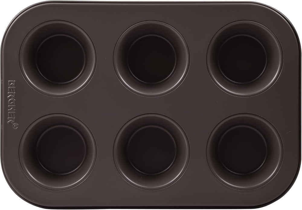 BERGNER BAKING LOVERS - Set Von 2 X 6 Cup Muffinformen - Kohlenstoffstahl Mit Ilag Essential, PFOA Frei, Leicht Zu Reinigen Moules et plaques pour la pâtisserie Naty Shop