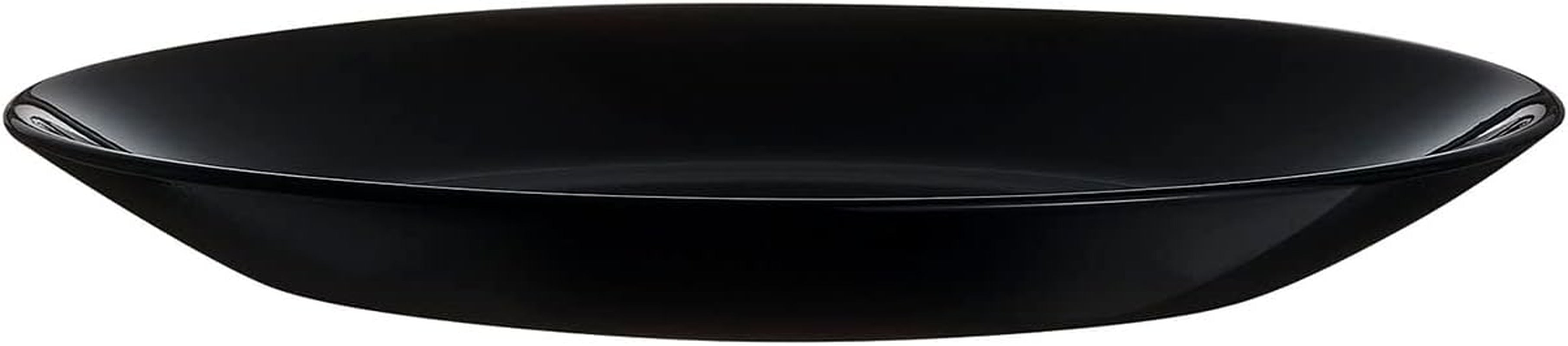 Arcopal Zelie service de table en verre noir, 12 pièces, 4 places, noir