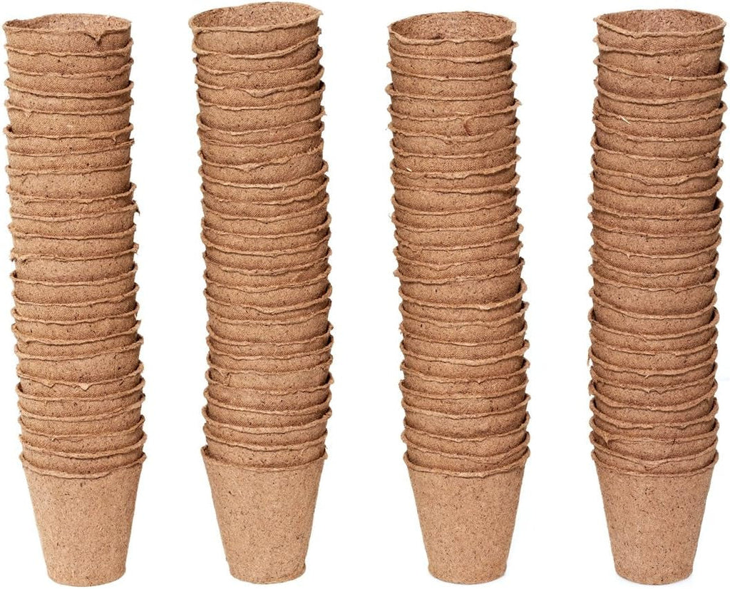 Ghivece Dehner pentru răsaduri, rotunde, Ø 6 cm, 96 bucăți, maro