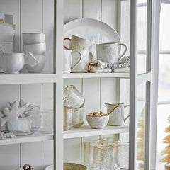 Cană de lapte Bloomingville, alb de iarnă, cu brad de Crăciun, 145 ml, pentru tacâmuri