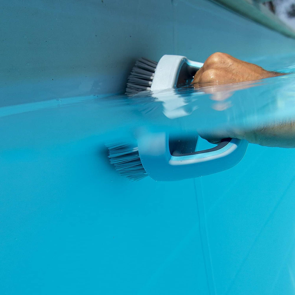 Gre HBP20 - Brosse à main pour nettoyer les piscines, bleue