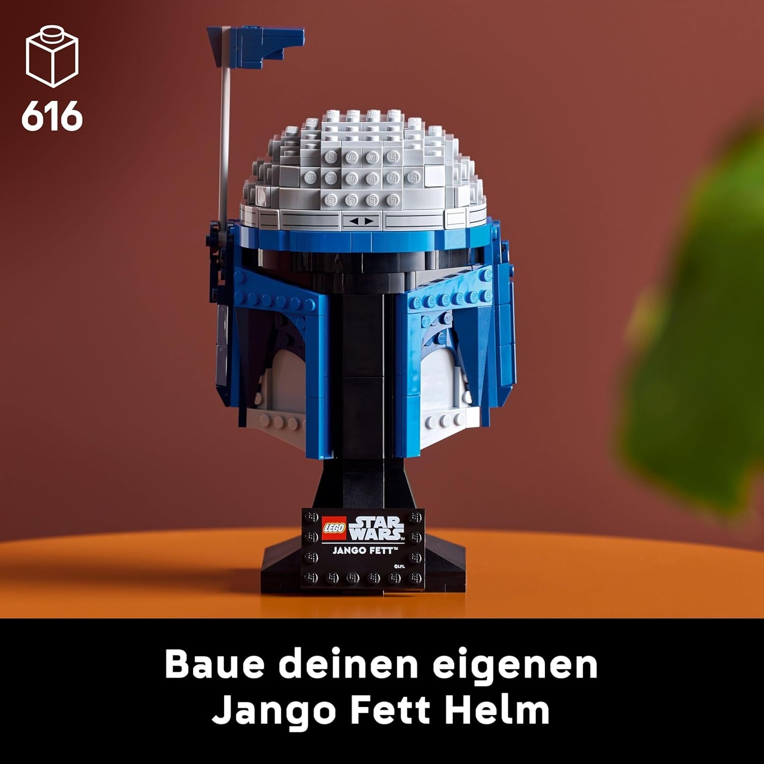 LEGO Star Wars 75408 Casque de Jango Fett - Bauset Mandalorien pour Erwachsene - Modèle avec support, enfant de nom et antenne réglable - Conçu pour les fans de Angriff der Klonkrieger