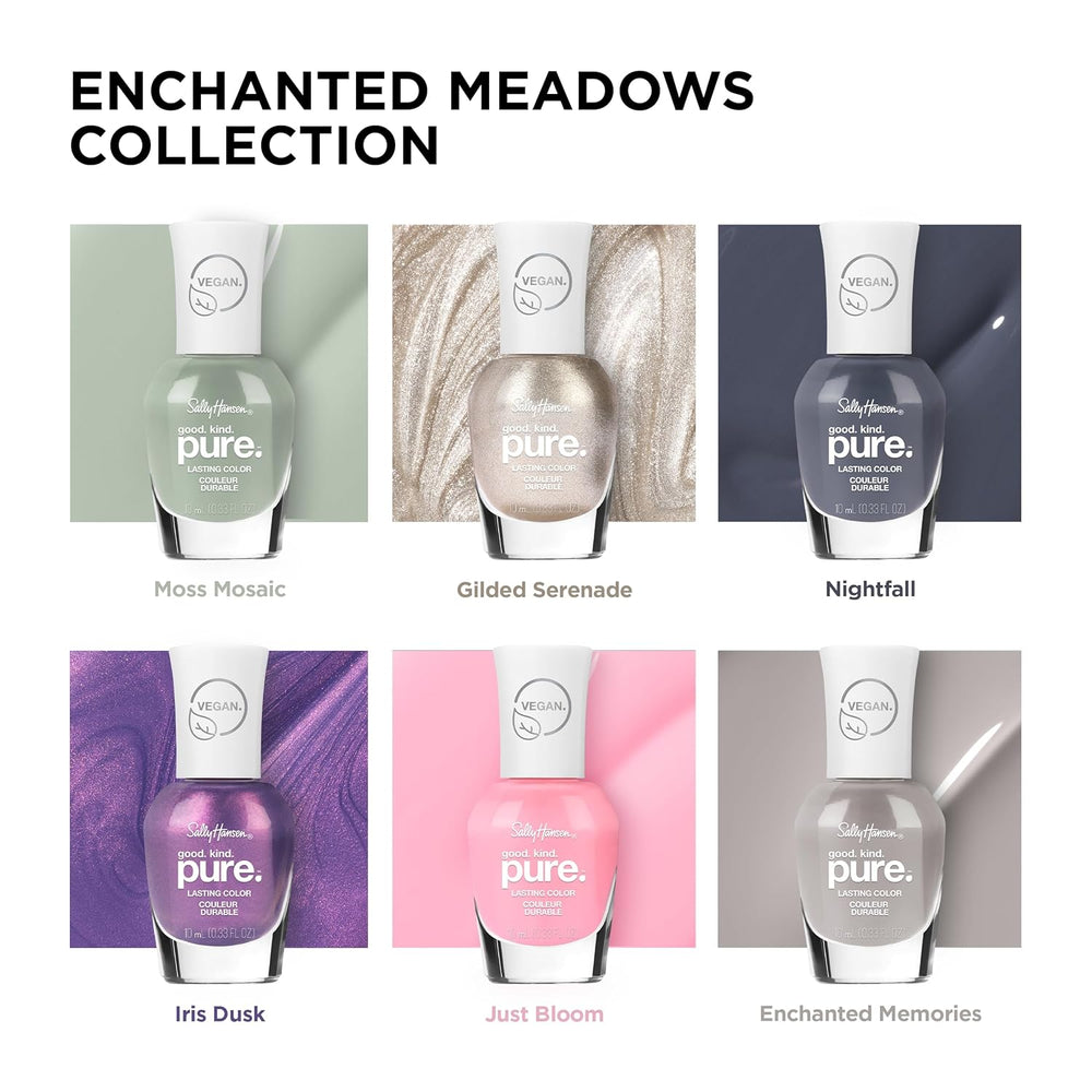 Good, Kind, Pure Iris Dusk, formule végétalienne, ultra brillant, séchage rapide, 10 ml