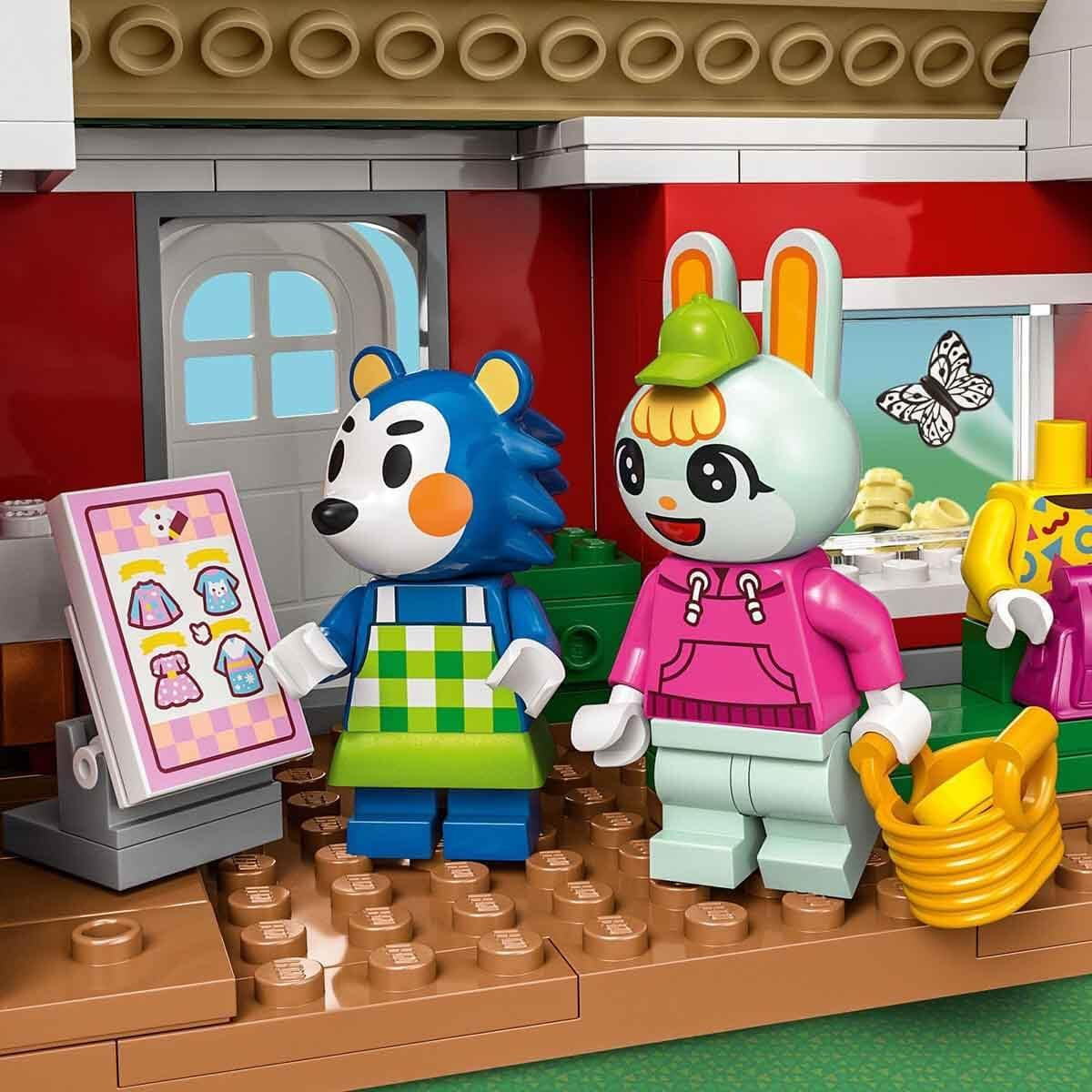 LEGO Animal Crossing Tailoring Sisters Ensemble de construction de jeu de rôle créatif, cadeau pour les filles, les garçons et les fans de jeux vidéo à partir de 6 ans, Ensemble de jeu d'aventure 77055 Ensembles de construction Besuche den LEGO-Store