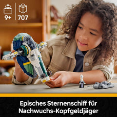 LEGO Star Wars : Angriff der Klonkrieger Le Sternenschiff de Jango Fett - Jeu pour les jeunes et les filles à partir de 9 ans - Figurines de rechange - Décoration créative DIY - Idées cadeaux pour les enfants - 75433