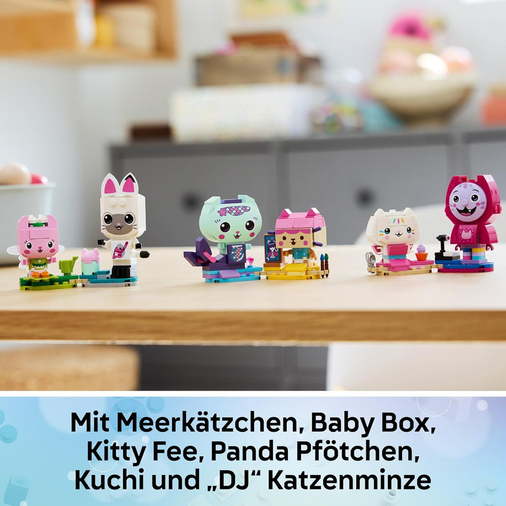 LEGO Gabbys Puppenhaus Gabbys Katzenfreunde - Spielzeug mit 6 Tierfiguren inkl. Meerkätzchen und Kitty Fairy - Présentoir - Cadeau pour les filles à partir de 6 ans - 11215
