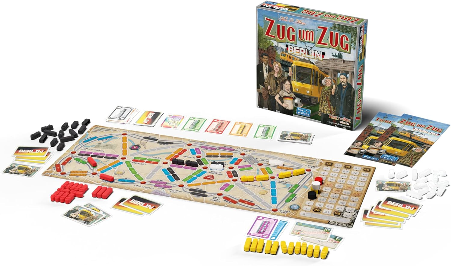 Days of Wonder, Ticket to Ride: Berlin, joc de familie, joc de societate, 2-4 jucători, vârste 8+, 10-15 minute, germană