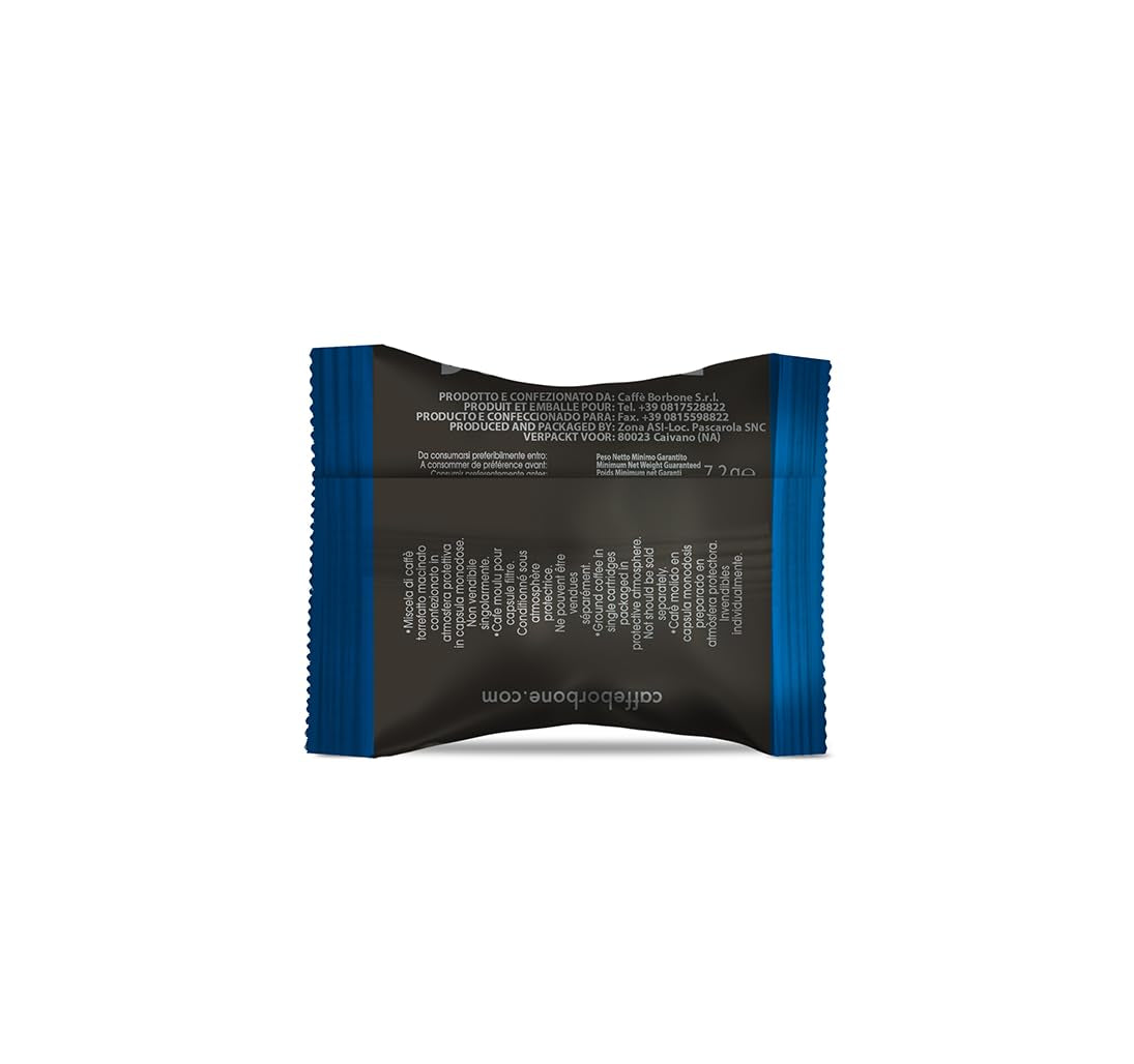 Caffè Borbone Blue Kaffeemischung - 100 Kapseln - Compatible avec Kaffeemaschinen der Marke Lavazza®* Espresso Point®*
