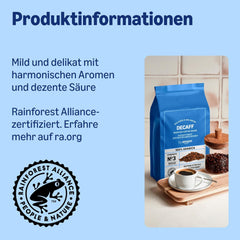 par Amazon Kaffeebohnen, entkoffeiniert, Lichte Röstung, 2 kg (2 Packungen mit 1 kg), Rainforest Alliance certifié