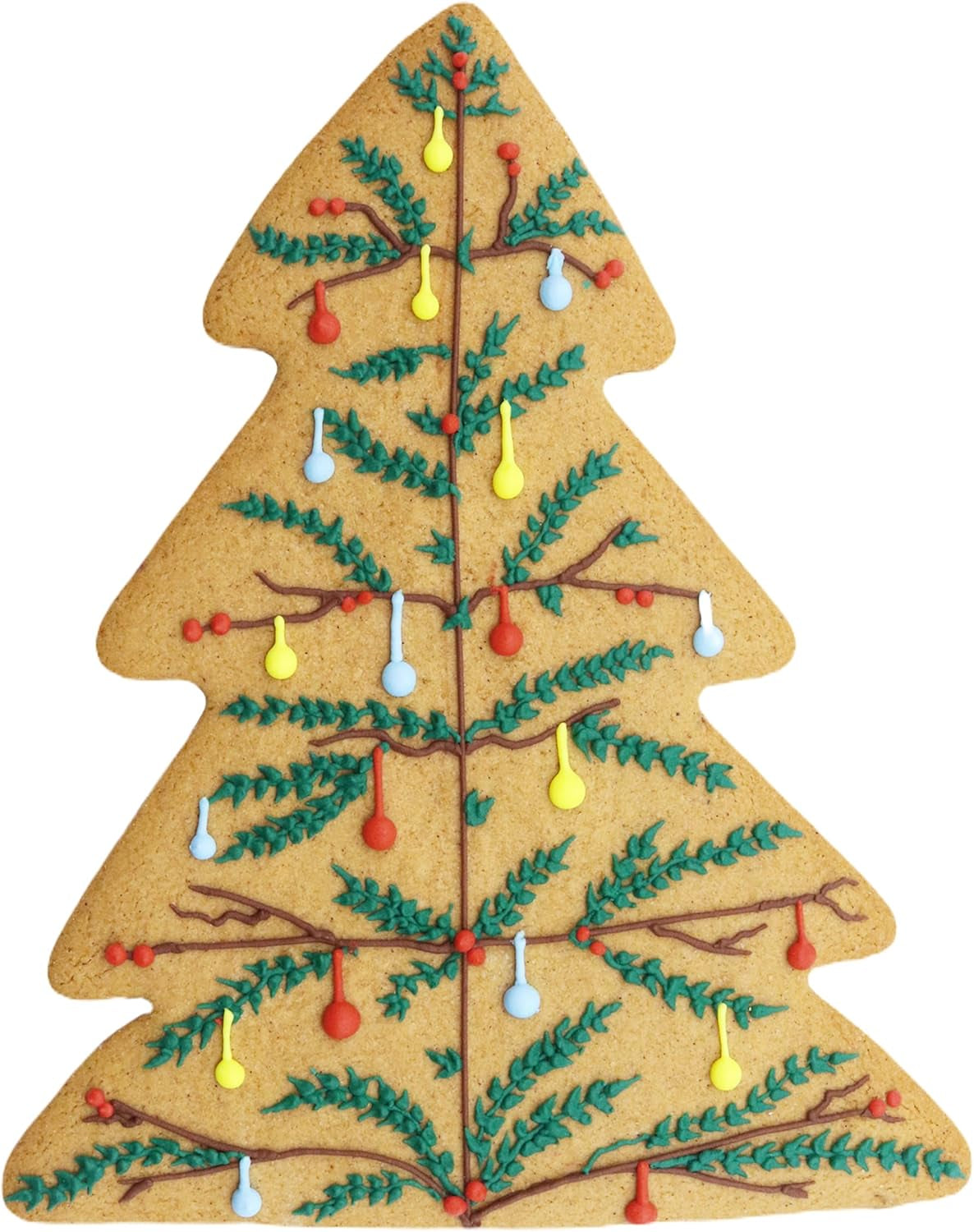 Boîte à biscuits de Noël géante, sapin de Noël (18 cm), vert