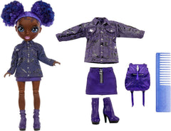 Rainbow High Junior High – KRYSTAL BAILEY – Grande poupée de mode de 23 cm avec tenue et accessoires – Sac à dos inclus pour l'effet et les vêtements – Sacs et sacs pour enfants à partir de 6 ans