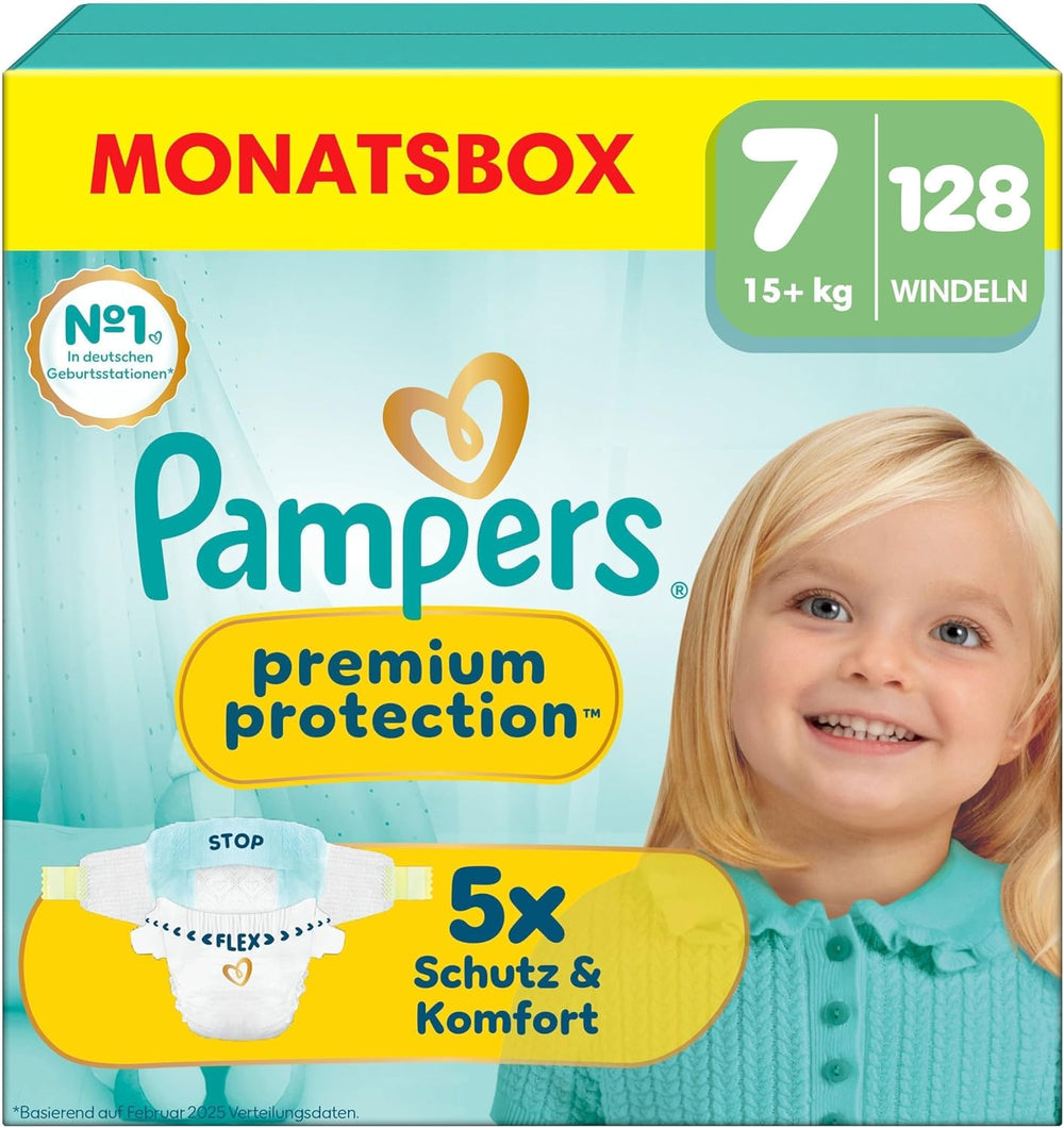 Pampers Premium Protection Taille 5, 152 Couches, 11kg-16kg, notre protection n°1 contre la peau et les fuites
