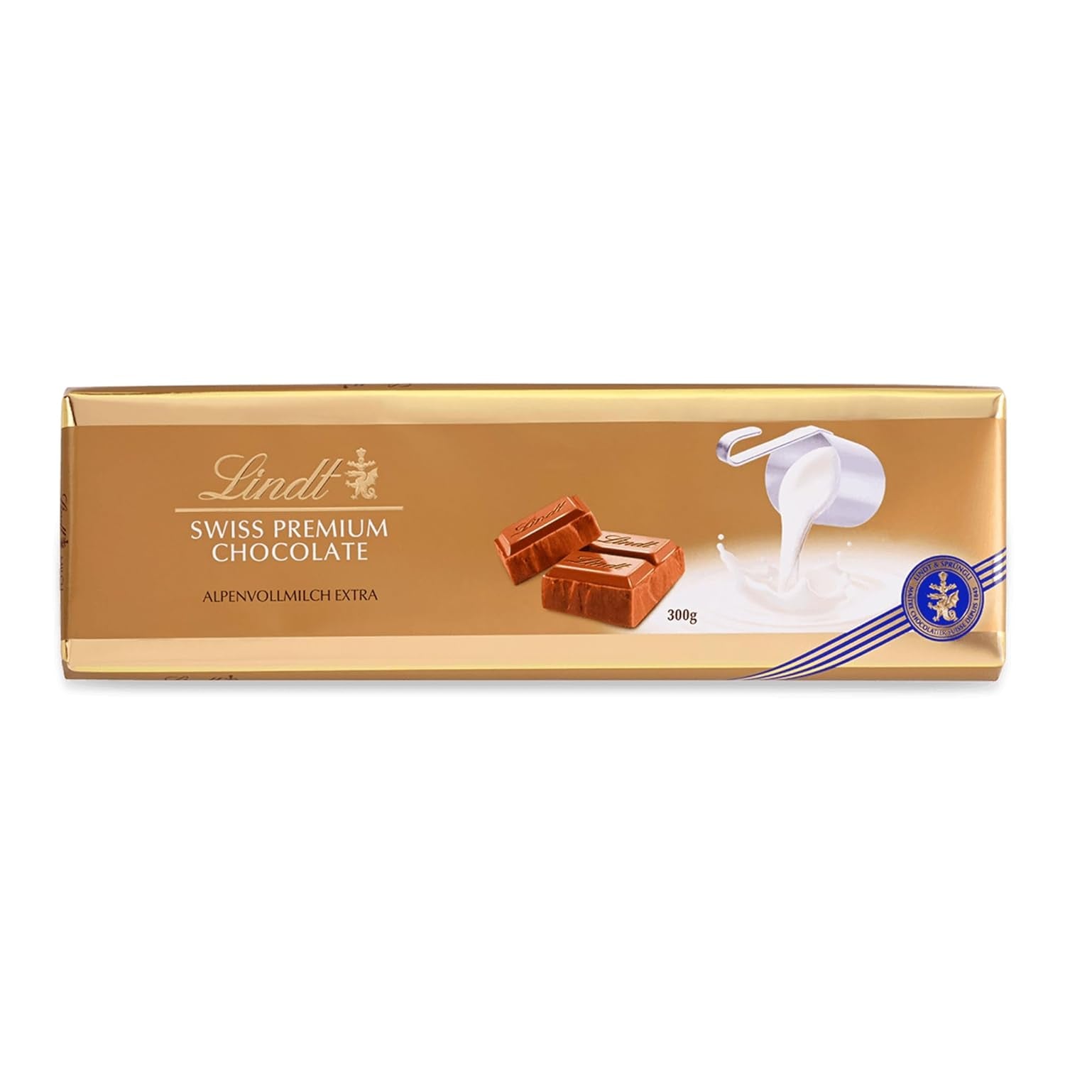 Lindt, barre de chocolat au lait fin, 300 grammes Bonbons au chocolat Naty Shop Default Title