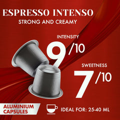 Caffe Borbone Espresso Force 9/10 Compatible Nespresso 10 Capsules de Café