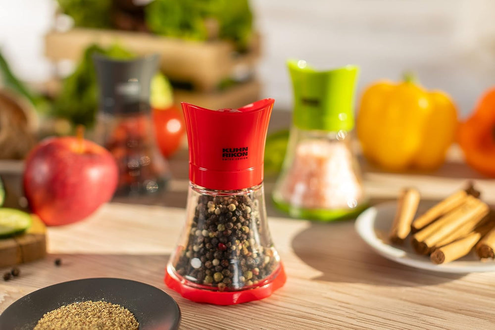 Moulin à épices KUHN RIKON Mini (vert), plastique, 12 X 12 X 8 cm Moulins et Trancheuses Naty Shop