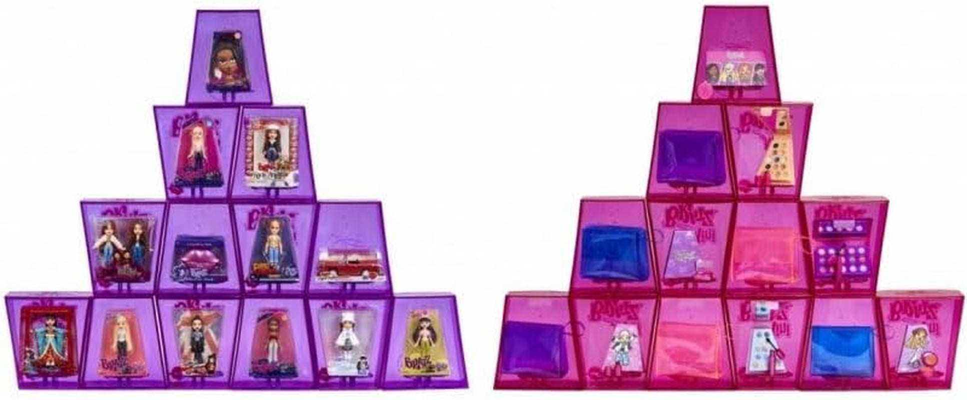 Poupées Bratz Miniverse MGA's Y2K Nostalgia Flashback Minis en édition limitée – PACK SURPRISE – 2 mini poupées Bratz et vitrine – Excellent cadeau pour les enfants et les collectionneurs de 6 ans et plus
