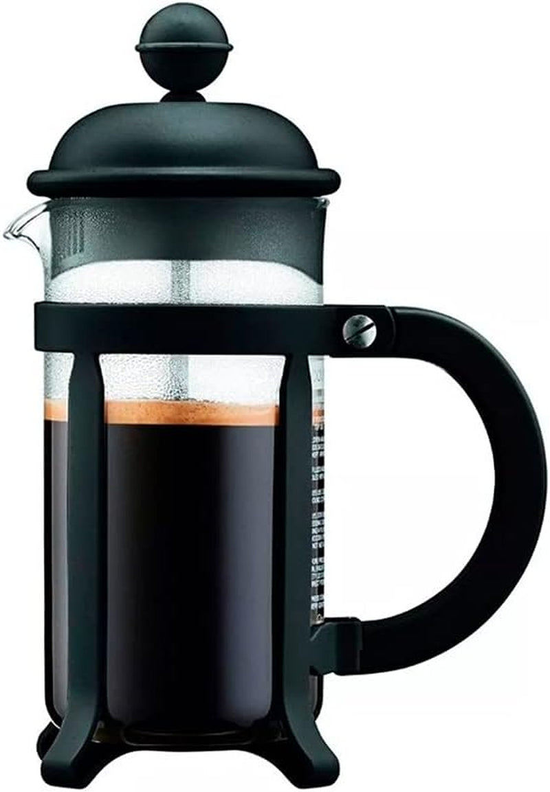 Bodum 1908-01 Cafetière Java, 8 tasses, 1 L, multicouche, noir, 10,6 x 16,3 x 24,5 cm, 6 pièces