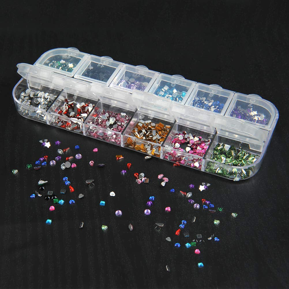 Strass pour ongles avec outils de pointage, décoration d'ongles 3D, ensemble de pierres à paillettes pour ongles, paillettes pour nail art, accessoires pour ongles, conception d'ongles avec pince à épiler