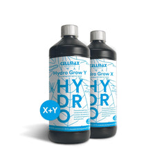 Hydro Croissance X & Y | Solution nutritive à deux composants pour la phase de croissance | Spécialement conçu pour une utilisation en culture hydroponique | Stimule une croissance saine dans la phase initiale | 1L