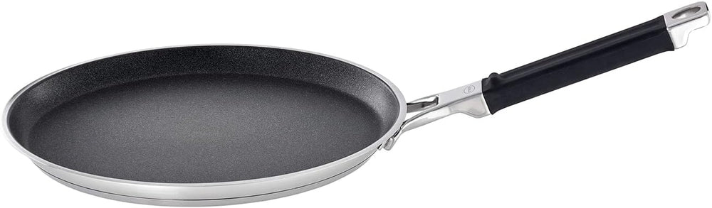Poêle à crêpes RÖSLE SILENCE PRO, revêtement antiadhésif Proresist premium anti-rayures, inox 18/10, compatible induction Casseroles et poêles Naty Shop Crêpes Pfanne