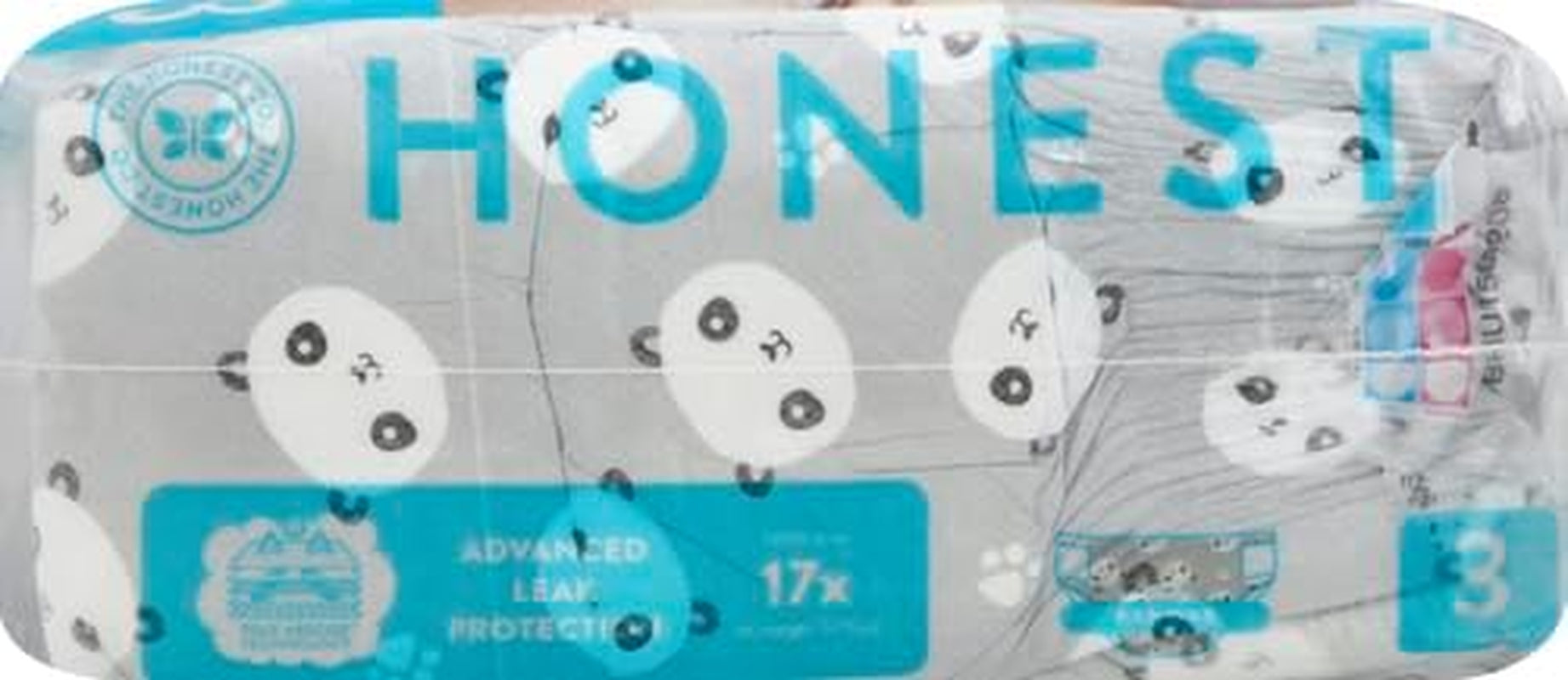 – Couches jetables écologiques et de qualité, Pandas, taille 3 (7,3–12,7 kg), 27 pièces