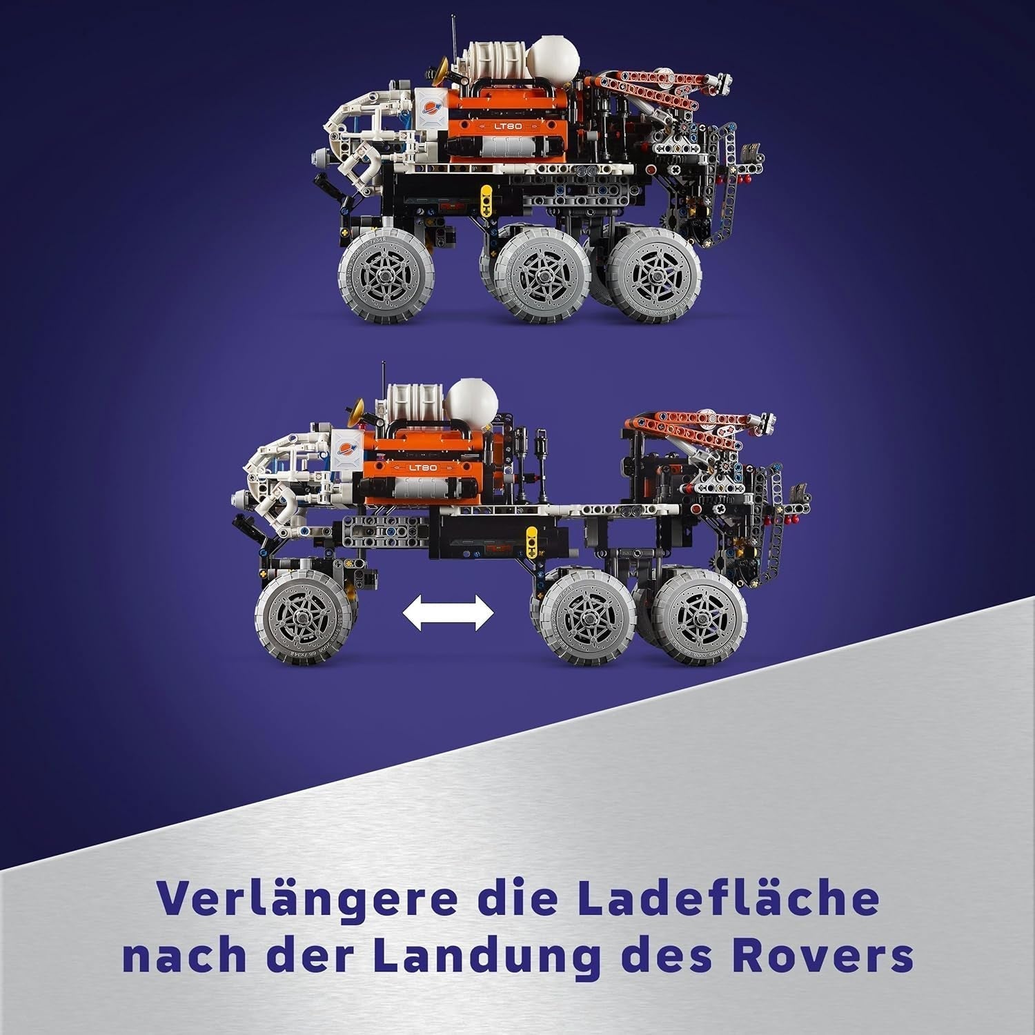 LEGO Technic Mars Exploration Rover, jucărie spațială, bazată pe nave spațiale NASA, set de construcție spațială, jucărie pentru copii, cadou pentru băieți și fete cu vârsta de 11+ 42180 Seturi de constructie Besuche den LEGO-Store