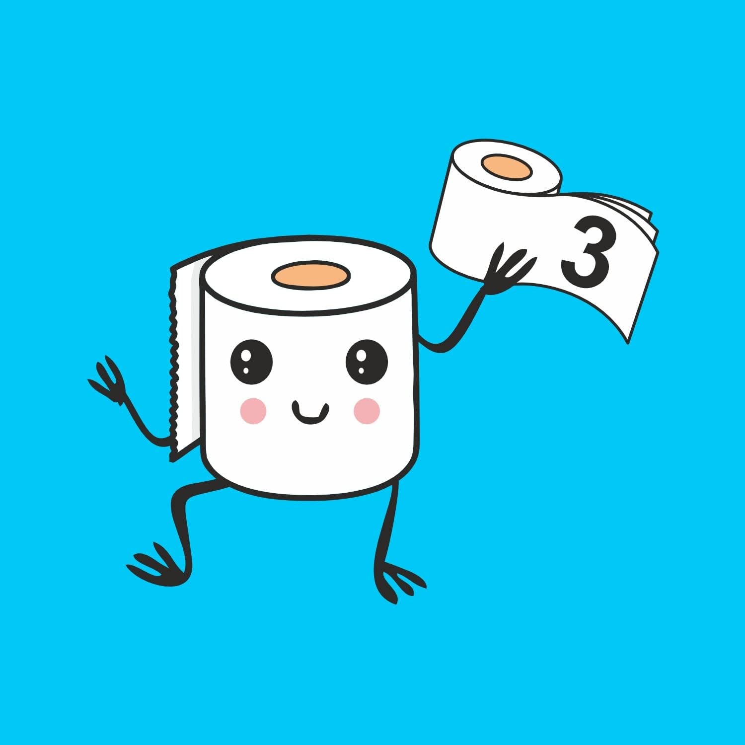 Hârtie igienică Renova Skincare, 3 straturi, albă, 24 role