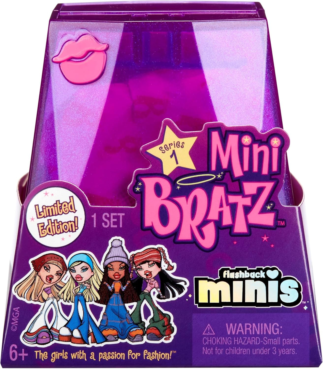 Poupées Bratz Miniverse MGA's Y2K Nostalgia Flashback Minis en édition limitée – PACK SURPRISE – 2 mini poupées Bratz et vitrine – Excellent cadeau pour les enfants et les collectionneurs de 6 ans et plus