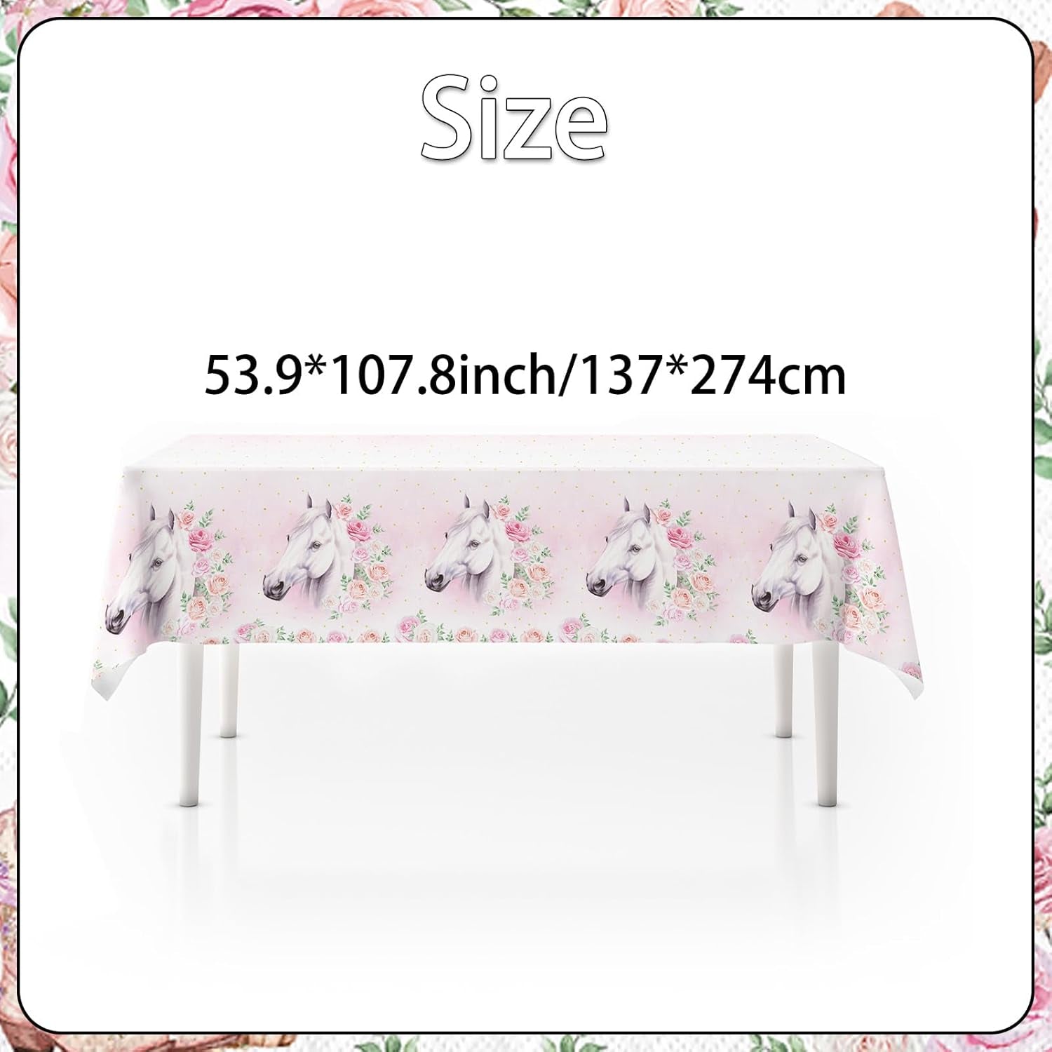 Ensemble de fête cheval rose, 51 pièces, assiettes, gobelets, serviettes, décoration de Table cheval d'anniversaire pour enfants filles et garçons