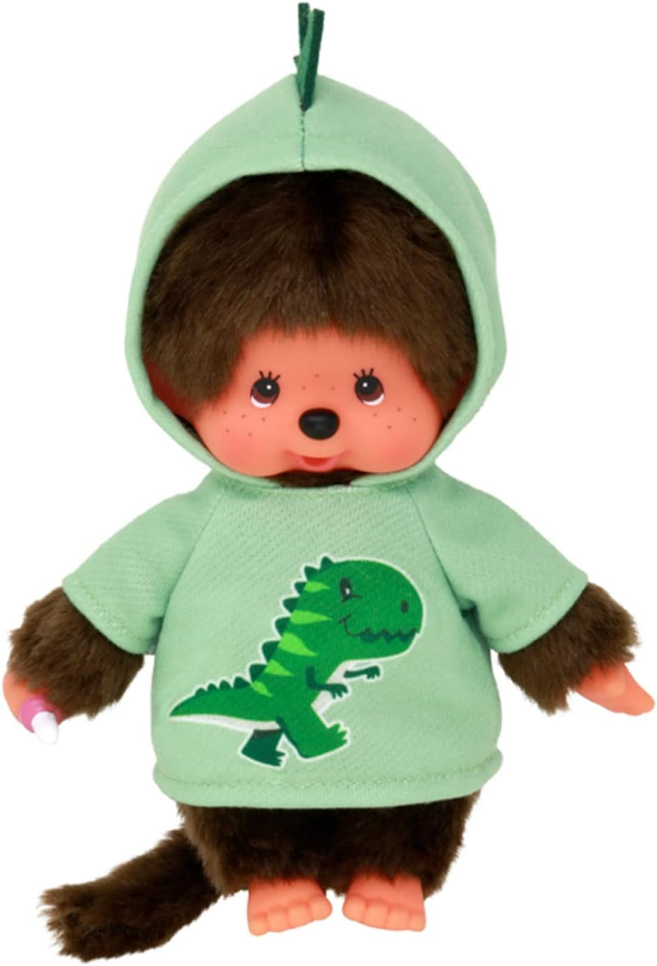 Bandai – Monchhichi Pinky Sakura Rose – Ikonisches Affenkuscheltier der 80er Jahre – Superweiches Kuscheltier 20 cm für Kinder – Spielzeug für Kinder ab 2 Jahren – 24289