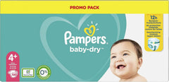 Pampers (version classique), couches pour bébés taille 4+ (10-15 kg), 100 pcs Mère et Enfant Naty Shop