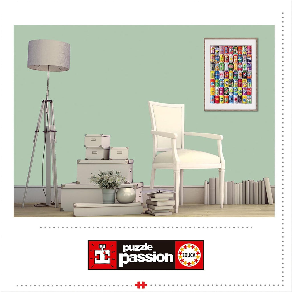 Educa - Puzzle 500 piese pentru adulti | Cutii de bautura, puzzle 500 piese pentru adulti si copii de la 11 ani, limonada, design, multicolor (18447) Puzzle Naty Shop
