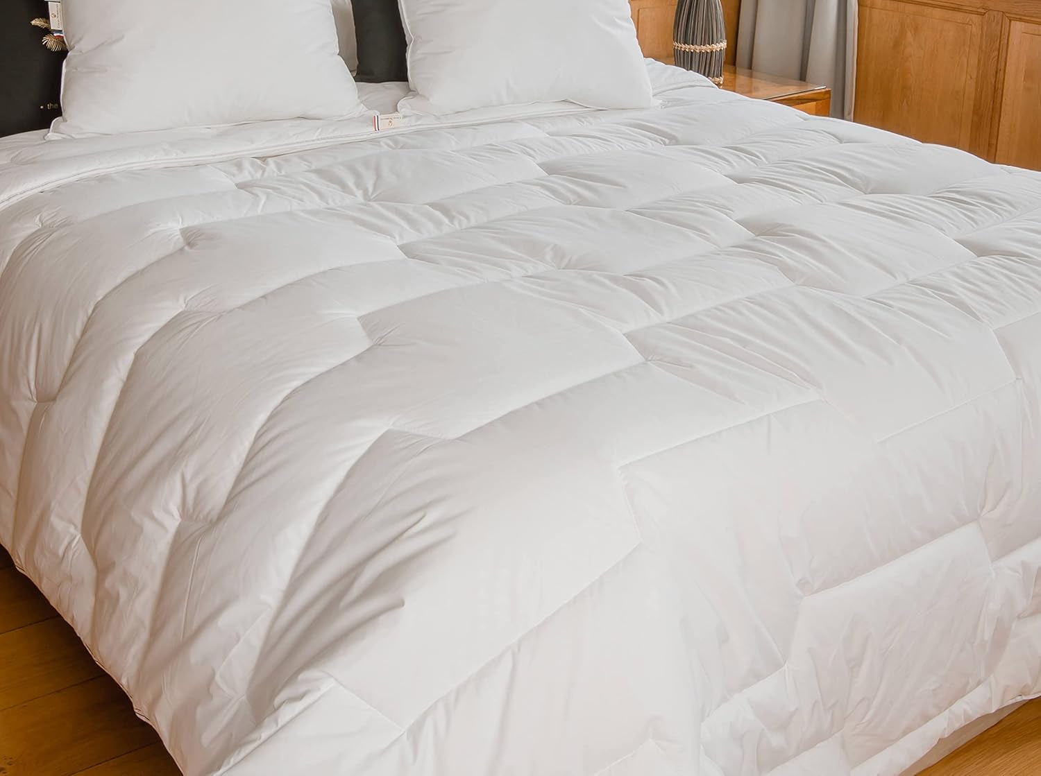 Couette COLAS NORMAND, 200 X 200 cm, coton biologique et laine Mérinos, chaude, lavable en machine à 30 °C Couettes et couettes Naty Shop