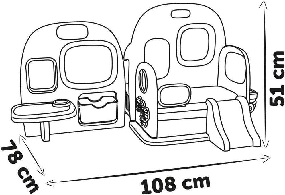 Smoby - Puériculture Chambre de poupées - Centre de jeux pour poupées Crèche + Maternelle Vie quotidienne - Aire de jeu pliable avec rotation à 360° - 6 accessoires - Fabriqué à 90% de matières recyclées en France, dès 3 ans