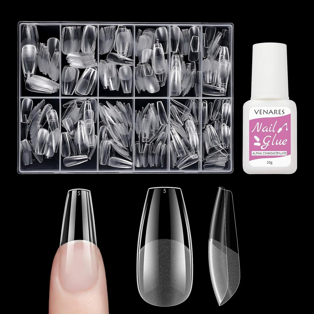 Faux ongles courts ballerine, 500 pièces, colle sur 12 tailles, ongles artificiels, Gel doux et court, couverture complète, pointes pour ongles en Gel courts S