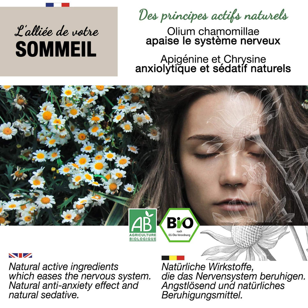 ORIGEENS Thé aux Fleurs de Camomille Bio d'Europe, 100 g | Thé en feuilles, thé biologique pour le sommeil et la digestion | Camomille allemande | Certifié et emballé en Allemagne