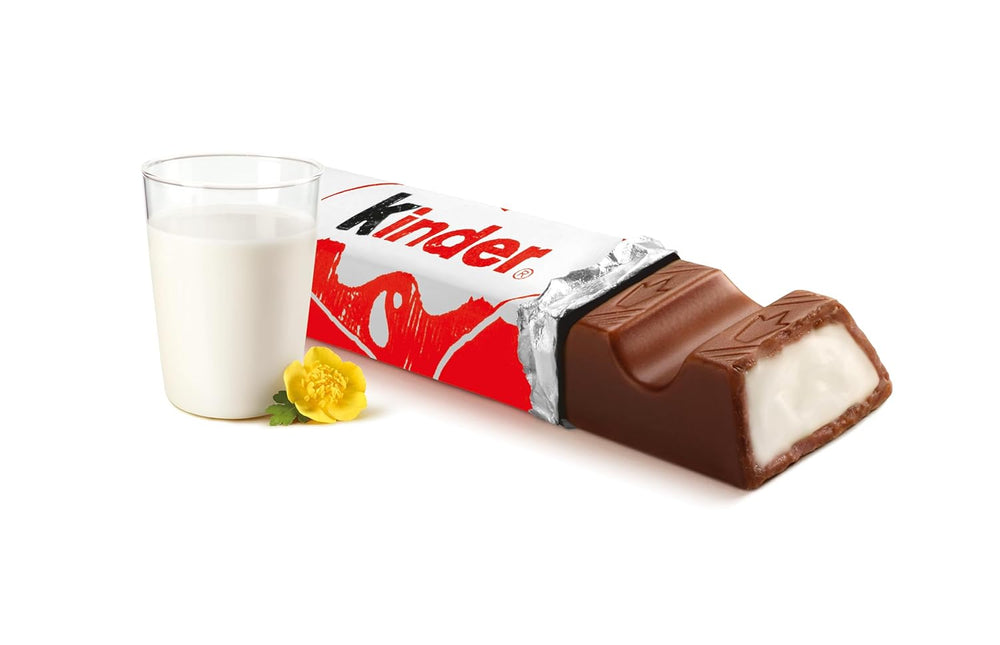 Kinder Chocolate - Barres de chocolat au lait fourrées - 1 paquet contenant 24 barres individuelles (24 x 12,5 g).