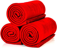 ALCLEAR 3 pièces couvertures polaires Oeko Tex, couleur : anthracite, grande taille 130X160 Cm, plus de 200 G/M2, couverture de canapé couverture de canapé couverture de salon, couverture de pique-nique couverture de canapé Lits et couvertures Beuche den ALCLEAR-Store Rouge 3 pièces 130X160 Cm