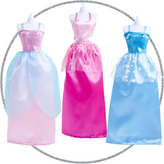 Simba Steffi Love Princess Fashion – Poupée de princesse avec 7 vêtements et 16 accessoires, poupée de mode avec style château pour les petits et les styles, 29 cm de gros, à partir de 3 ans