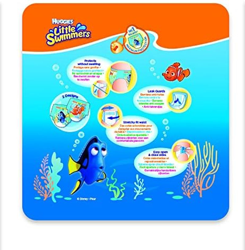 Couches de bain Huggies Little Swimmers taille 5/6 (12-18 kg), 1 paquet de 19 pièces