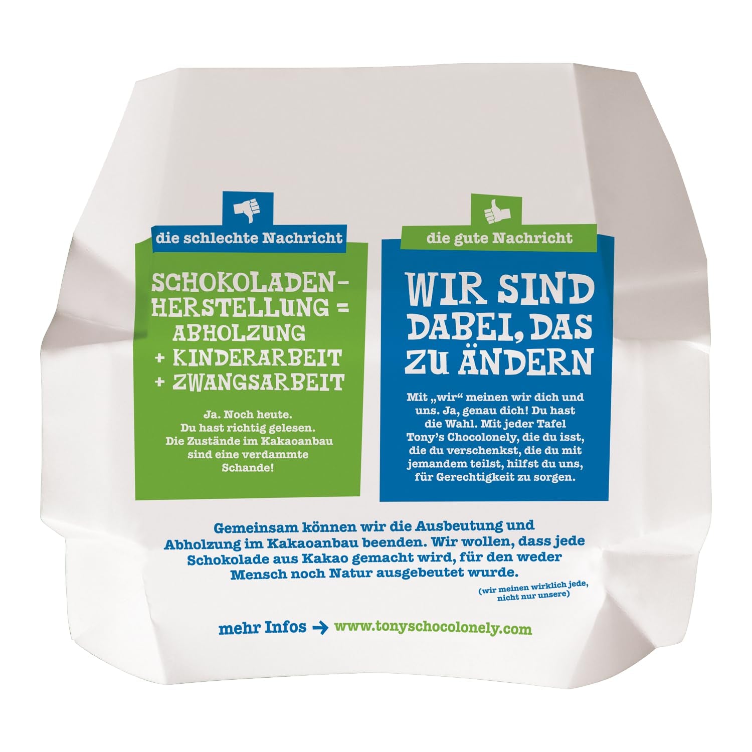 Tony's Chocolonely - Chocolat noir aux amandes et sel marin 90g