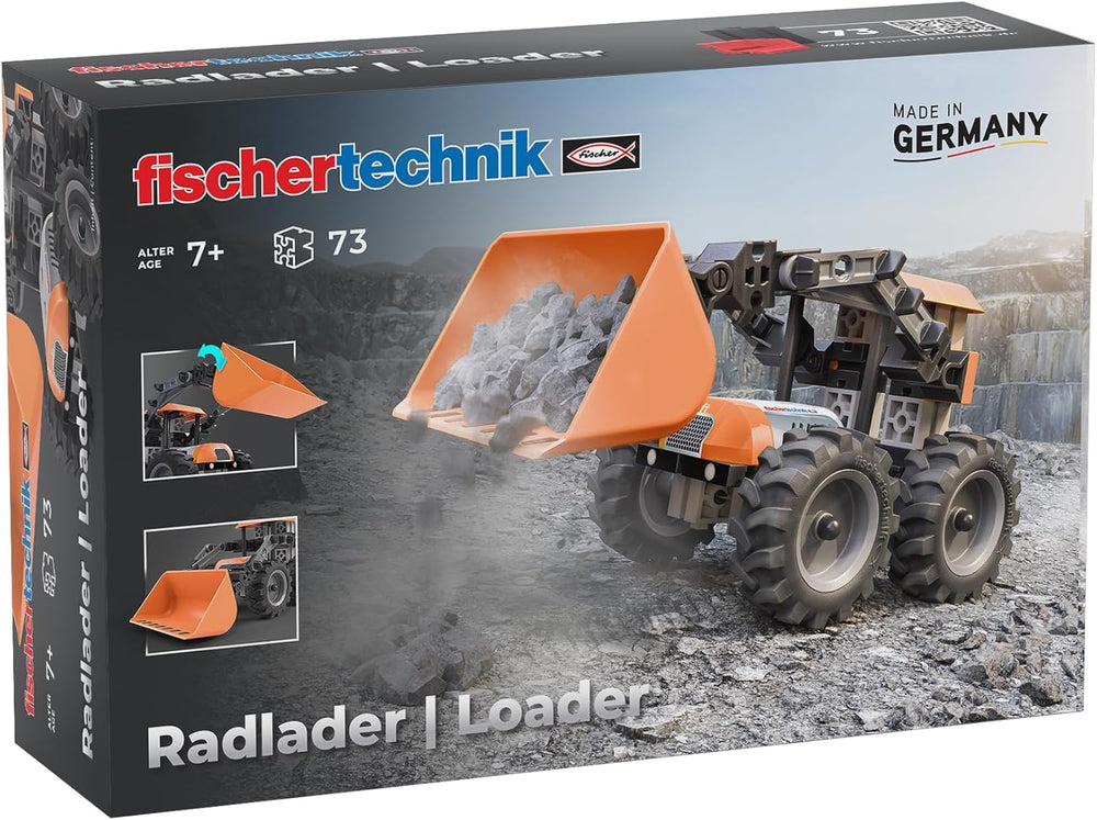 fischertechnik Truck 576105 – Jeu de construction pédagogique, LKW-Spielzeug-Bausatz für Kinder ab 7 Jahren, orange