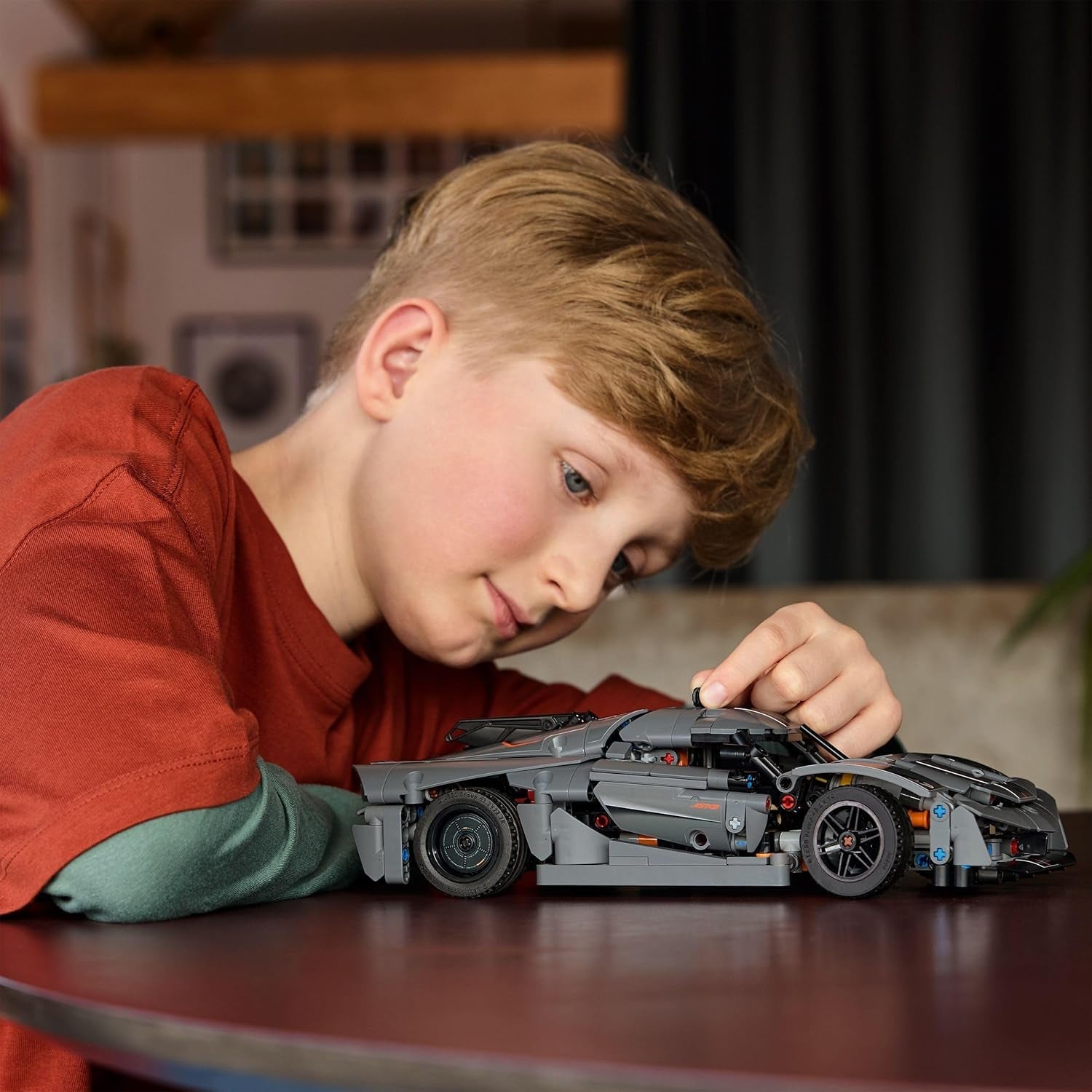 LEGO Technic Koenigsegg Jesko Absolut Supersportwagen in Grau, Bauspielzeug für Jungen und Mädchen, Spielzeugauto für Kinder, Geschenk für Autofans, Dekoration für das Kinderzimmer 42173