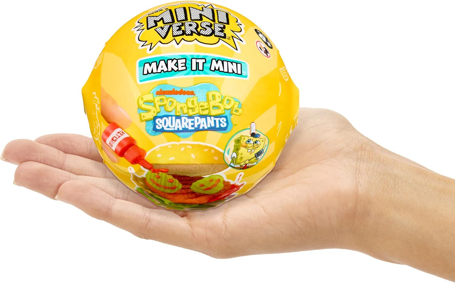 MGA's Miniverse Make It Mini Spongebob Squarepants – Mini-Sammlerstücke, Kunstharz-Bastelspiel, Nachgebildete Lebensmittel, Nicht ESSBAR, Für Sammler & Kinder ab 8