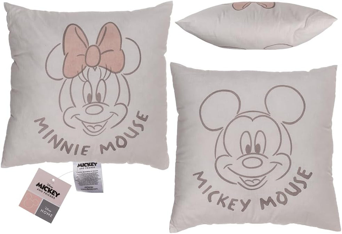 Oreiller décoratif Out of the Blue, Disney, Minnie & Mickey 40 X 40 cm, housse : 100% coton, garnissage : 100% polyester Oreillers standards Naty Shop Titre par défaut