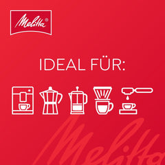 Melitta BellaCrema Decaf Ganze Kaffee-Bohnen entkoffeiniert 1kg, ungemahlen, Kaffeebohnen für Kaffee-Vollutomat, keaffeinfrei, milde Röstung, geröstet in Deutschland, Stärke 3