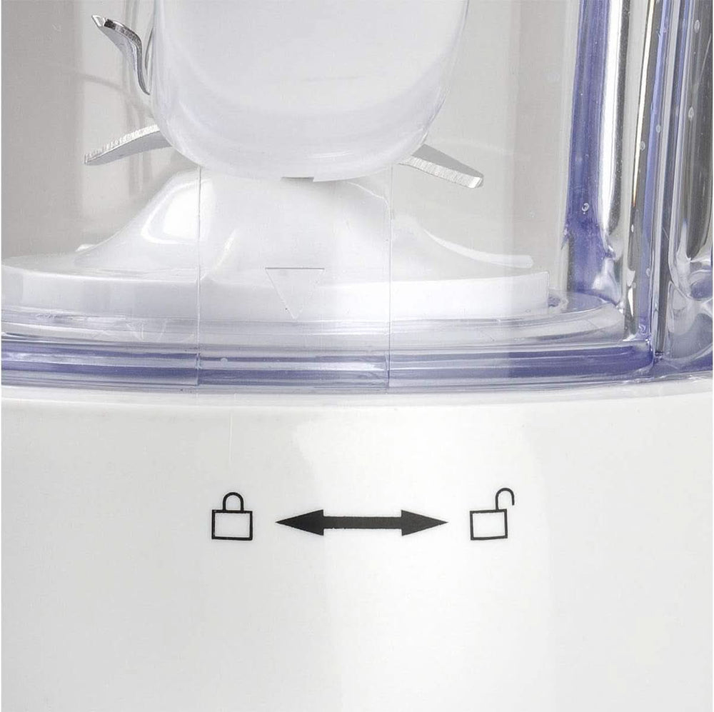 Girmi FR46 Mélangeur électrique, 1,5 litre, 2 vitesses avec fonction impulsion, 4 plaques de cuisson, plateau de mesure, balance avec balance, système de sécurité, blanc/rouge Kitchen Naty Shop